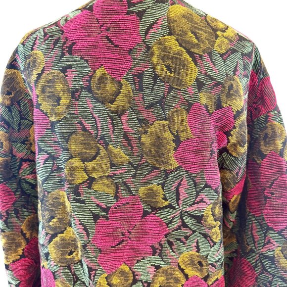 ZARA TRF Outerwear Floral Jacquard Coat – Multicolor – Size S/M – NWT - Picture 3 of 7
